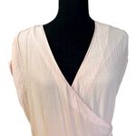 H&M Pale Pink Flowy Boho Peasant Wrap Dress Size 10 Photo 6