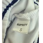 B2PRITY‎ Women's Tankini Swim Set Size S Navy Stripe Shorts Nautical Sporty NWT Blue Photo 3