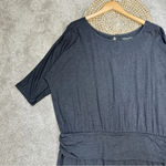 Soft Surroundings  Toujours Stretch Knit Jumpsuit Romper Jersey in Grey Size 3X Photo 2