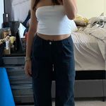 ZARA Navy Blue Cargo Pants Photo 0