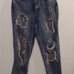 Nasty Gal  Size 6 Distroyed Mom Jeans Photo 0
