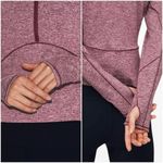 Lululemon  Half Zip Pullover Heathered Garnet Size 8 Photo 2