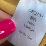 Unlisted Women’s blouse yellow size medium button up Photo 5