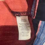 Talbots Womens Pink Blue Stripe Stretch Mock neck Pullover Size Large top shirt Photo 6