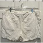 Merona  White Seersucker‎ Shorts Women’s Size 14 NWOT Photo 4