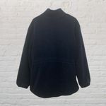 Woolrich Jacket L Vintage Sherpa Fleece Full Zip Navy Blue Cinched Waist Photo 2