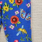 J. McLaughlin Margot Cropped Pants Womens 8 Blue Floral Butterfly Side Zip Capri Photo 8