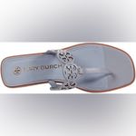 Tory Burch NIB  Tiny Miller Leather Medallion Sandals In Cloud Blue $248 MSRP Photo 2