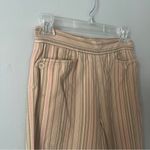Talbots  Striped Cotton Pants in Pink and Tan. Size Small 4 Photo 2