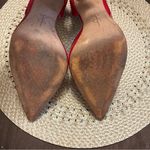 Jessica Simpson  Women's Red Pointed Toe D'Orsay Heels Size 39.5 US 9.5 Photo 9