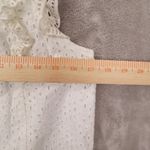 Maeve Anthropologie Tilly White Sleeveless Eyelet Top Women's 4 Boho Chic Photo 2