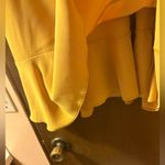 Amanda Uprichard Emery Ruffle A-Line Mini Dress in Yellow marigold Photo 6