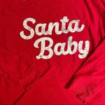 Isabel Maternity Santa Baby Holiday Long Sleeve Tee Red Size undefined Photo 7