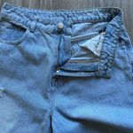 SheIn Y2K Light Blue Distressed Flare Jeans Photo 2