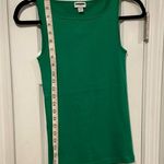 J.Crew NWOT Size XXS Mid Weight Boat Neck Kelly Green Knit Cotton Tank Top Photo 8