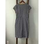 Boden Geometric Print Dress Yellow Trim V Photo 1