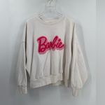 Wrangler  x Barbie Women's‎ Worn White Sweatshirt size large Photo 2