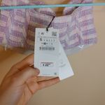 ZARA New NWT Cropped Bra Tweed Purple White Striped Stripes Kawaii Twee Small Photo 4