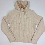 Cupcakes & Cashmere Pullover Sweater Womens XS Hooded Cable knit Fishermancore Photo 0