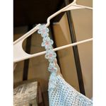 Agua Bendita Albany Crochet Top Sally Blue Womens Size Medium Photo 5