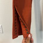 Soft Surroundings Orange Metro Denim Pull On Snap Ankle Jeggings Leggings Size S Photo 4