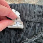 Pixie Market Textured Crepe Flared High Rise Pants Black Size Small Pull On Photo 3