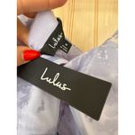 Lulus NWT  Glamorous Sweetie Lavender Burnout Tie-Strap Bustier Midi Dress Sz S Photo 10