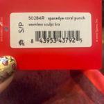 Spanx  New Seamless Sculpt Sports Bra Small Spacedye Coral Punch NWT Photo 2