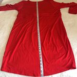 Torrid  Shirred Red Surplice Midi Dress Long Sleeve Size‎ 2X Photo 5