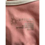 Aerie OFFLINE Pink Cropped Tank Top White Trim XS Photo 3