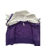 SA Hoodie Varsity Letterman Jacket XL Fleece Snap‎ Bomber Purple Unisex #UV9 Photo 3