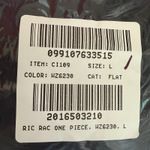 J.Crew NWT  Scalloped One Piece Swimsuit Black White Colorblock Sz L CI109 Photo 10