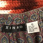 90s Vintage Faded Xinno 100% Silk Sleep Men Shorts Boxers Red Paisley Sz XL Measurement in pics Brown Photo 2