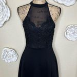 Blue Rain Francesca’s Black Lace & Crochet Lace Wilhelmina Dress Size Small Photo 0