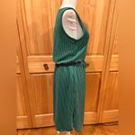 HEIMISH USA Green ribbed Sleeveless Midi Dress women’s M Size M Photo 2