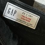 Gap  Women Black Washed Out Denim Flare‎ Jeans Size 32/14R Photo 2