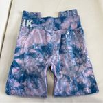 PINK - Victoria's Secret Pink Active Seamless Legging Size Large Tie Dye Purple & Blue Photo 1