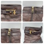 Tory Burch Womens Size 7.5 Shoes Primrose 75mm Wedge Bootie Coconut Latte READ Photo 8