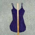 Victoria's Secret VTG  Gold Label Silk Floral Embroidered Slip Dress Purple Small Photo 6