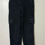 Wilfred Free Black Cargo Pants Straight Leg Size 12 Utility Minimalist Photo 0