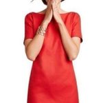 Anthropologie  Maeve Bow-Back Shift Red Dress $148 size 2 2298 Photo 0