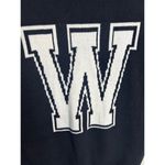 Forever 21  W Academic Crewneck Sweater Size Small Black White Neutral Photo 1