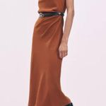 Zara collection midi dress with belt Brown Size XS Photo 1