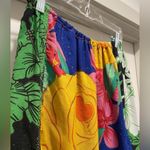 VTG Multicolored Colorful Floral Patterned Patchwork Mid Photo 6