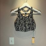 Kona Sol New  Women’s High Neck Bikini Top Black Cream Beige Size XL NWT Photo 2