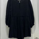 Princess Polly NWT  Black Ballon Sleeve Romper Sz 0 Photo 8