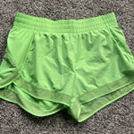 Athleta Women’s Printed Mesh Racer Run Short 4" Lime Green Photo 0