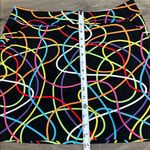 Loudmouth 16" Golf Skirt Black Multicolor Skort Size 8 Photo 9