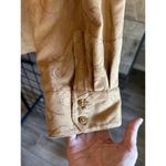 Croft & Barrow Womens Shirt XL Brown Tan Embroidered Button Long Sleeve Western Photo 3