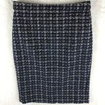 J.Crew Midnight Navy Tweed Pencil Skirt NWOT Size 0 Photo 7